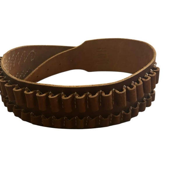 Urban Outfitters ECOTE bohemian Brown Leather woven wide belt Sz L - Picture 3 of 4